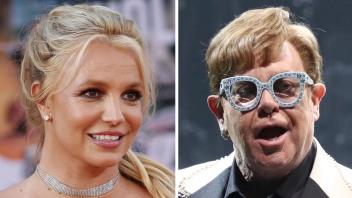 ARCHIV - Gemeinames Comeback? Britney Spears und Elton John stehen in den Startlöchern. Foto: Kay Blake/ZUMA Wire/dpa