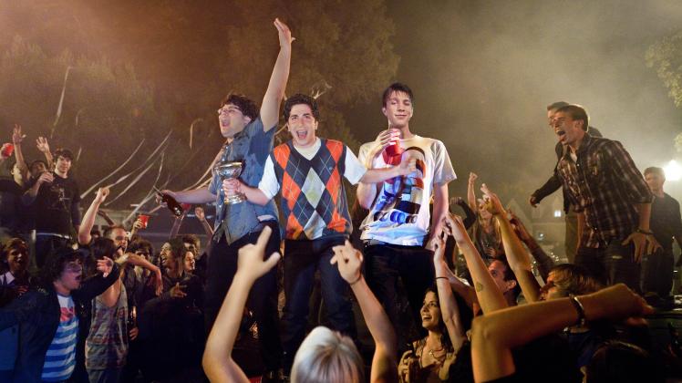 PROJECT X, top from left: Jonathan Daniel Brown, Oliver Cooper, Thomas Mann, 2012. ph: Beth Dubber/ Warner Bros./courtes