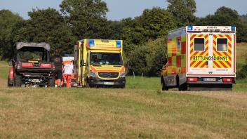 Die Rettungskräfte waren auch nach dem Ende des Festivals schnell an der Unfallstelle.