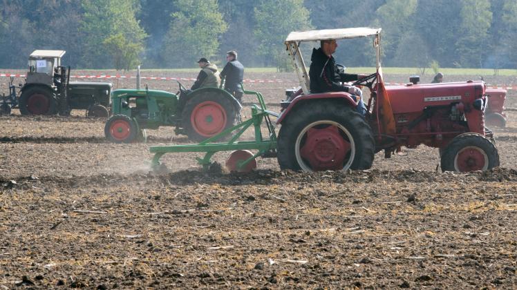 Feldtag mit historischer Landwirtschaftstechnik