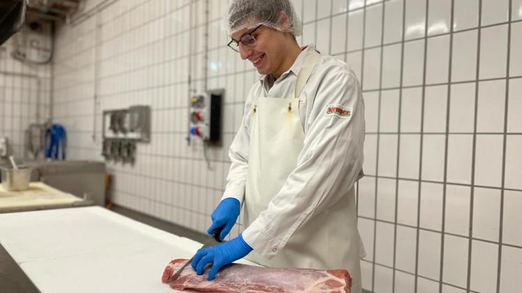 Mirco Lückmann ist Fleischer, aber seine Ausbildung gibt es nun in Bersenbrück nicht mehr.
