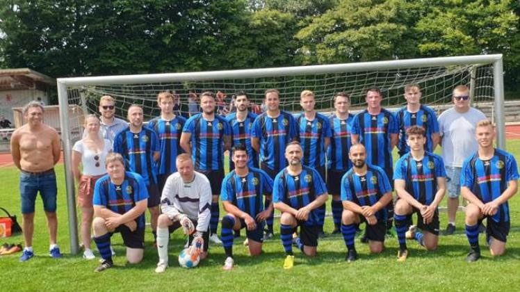 Die wahrscheinlich letzte Mannschaft des FC Westerbeck vom letzten Kleinfeld-Pokal-Turnier der Stadtliga. Das Ende der Liga bedeutet wohl auch das des Vereins.