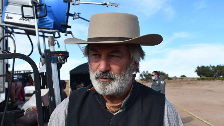 April 26, 2022, Santa Fe, New Mexico, USA: ALEC BALDWIN on the set in his costume for the movie Rust. The released photo