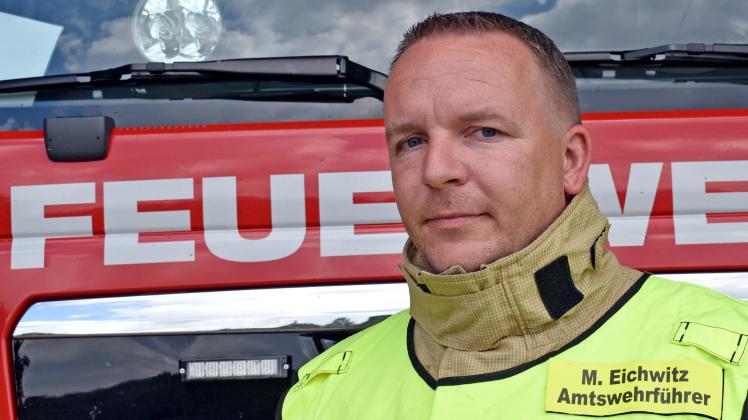 Markus Eichwitz steht an der Spitze der 18 Feuerwehren im Amt Crivitz.