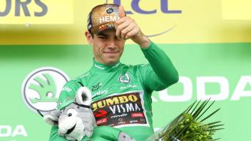 Sicherte sich bei der Tour de France das Grüne Trikot: Wout van Aert. Foto: David Pintens/BELGA/dpa