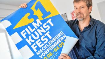 Filmfest 2022:  Volker Kufahl, künstlerische Leiter des Filmkunstfests MV, freut sich auf den Start am 30. August in der Landeshauptstadt. 11.08.2022 Foto Volker Bohlman