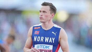 ARCHIV - Der norwegische Hürden-Olympiasieger und -Weltrekordler: Karsten Warholm. Foto: Michael Kappeler/dpa
