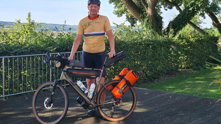 Der Bissendorfer Stefan Baumann will auf einer einwöchigen Radtour spenden sammeln. 