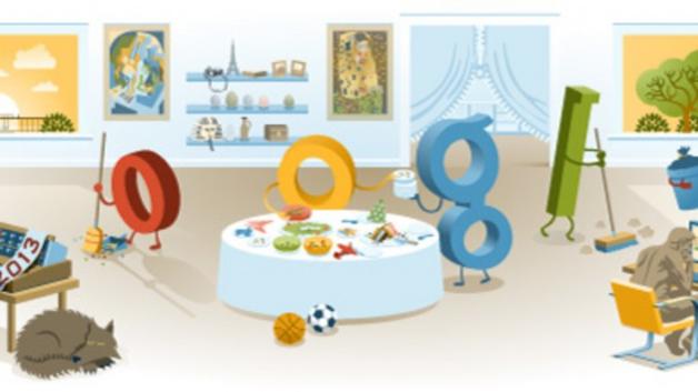 1. Januar 2013: Neujahr. Doodles: Google
