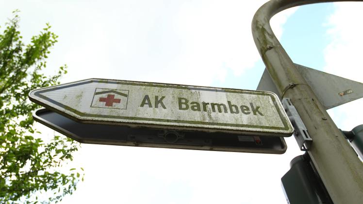 Wegweiser zur Asklepios Klinik Barmbek. Barmbek Hamburg *** Guide to the Asklepios Clinic Barmbek Barmbek Hamburg