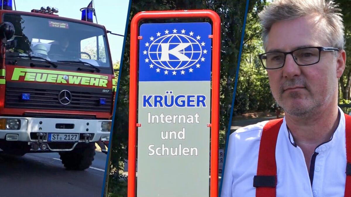 Fettbrand in Internat in LotteWersen