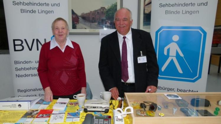 Ihre Anliegen trugen auch Menschen mit Sehbehinderungen vor.