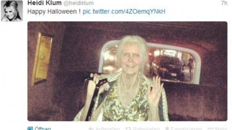 Heidi Klum als Halloween-Oma | NOZ