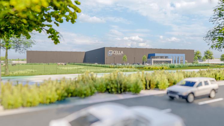 Das neue Logistikzentrum der CELLA GmbH soll bereits im Sommer 2023 direkt an der E233 bei Meppen fertiggestellt sein. 