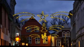 Die Weihnachtsbeleuchtung in der Bad Oldesloer INnenstadt