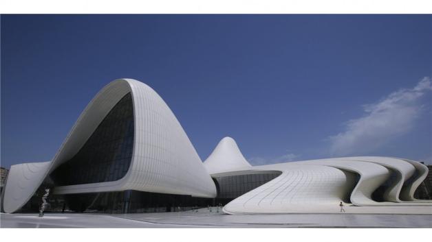 Kulturzentrum Heydar Aliyev Center in Baku, Aserbaidschan. 