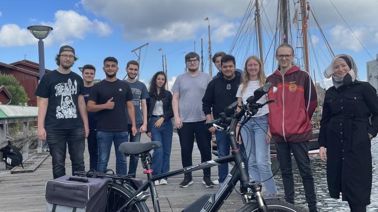 Schüler der Wirtschaftsschule HLA entwickelten Ideen für eine Fahrradstadt Flensburg.