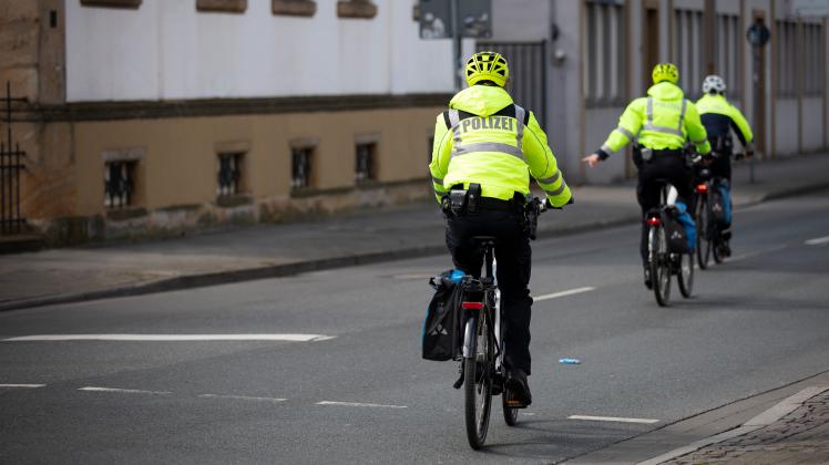 Polizeikontrolle gegen Radfahrer