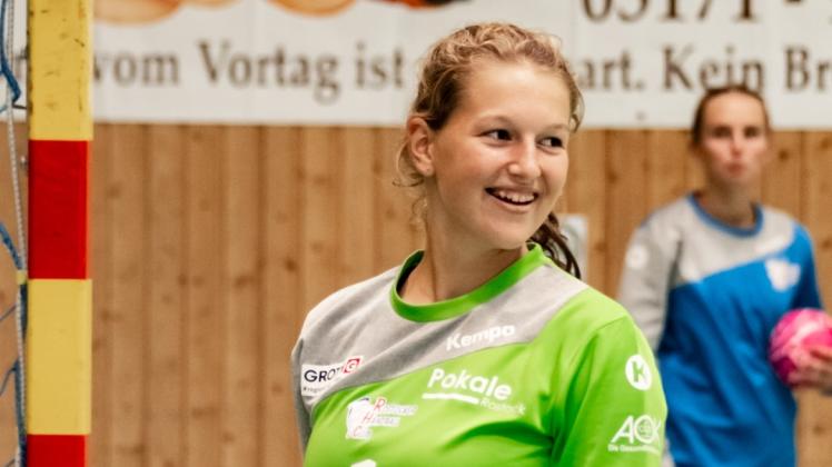 Aktuell einzige Rostocker Handballerin auf den Kaderlisten des DHB: Torhüterin Kiana Zidorn
