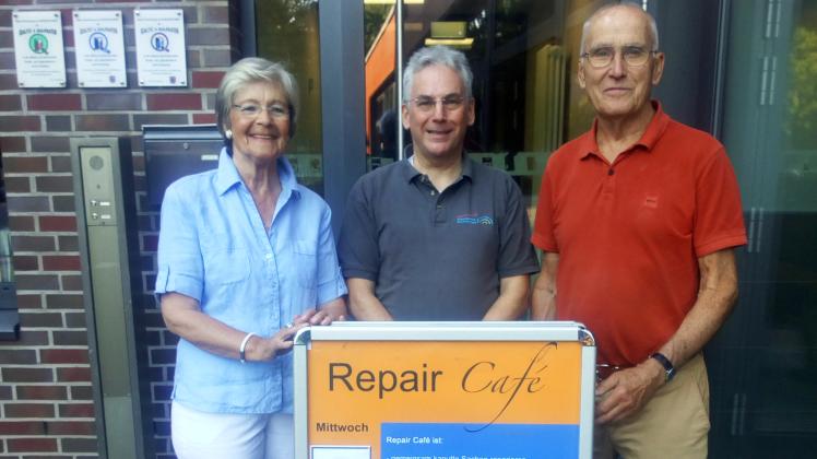 Freuen sich über Unterstützung: das Repair-Cafe-Team Halstenbek