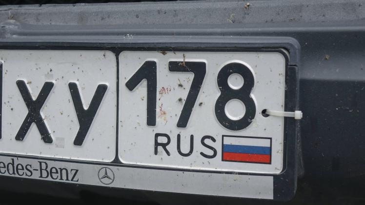 24 06 2017 Brüssel Belgien russisches Autokennzeichen in Brüssel Brüssel Bruxelles Kennzeiche