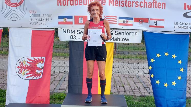 War bei den Norddeutschen Senioren-Meisterschaften der Leichtathletik erfolgreich: Die Schierbroker Läuferin Gabriele Rost-Brasholz. 