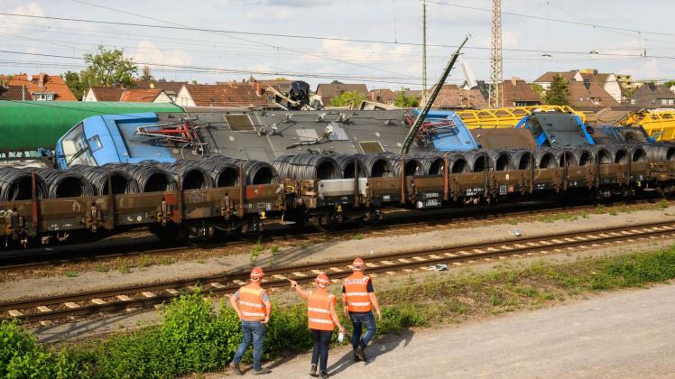 Güterzugunfall am Bahnhof Seelze