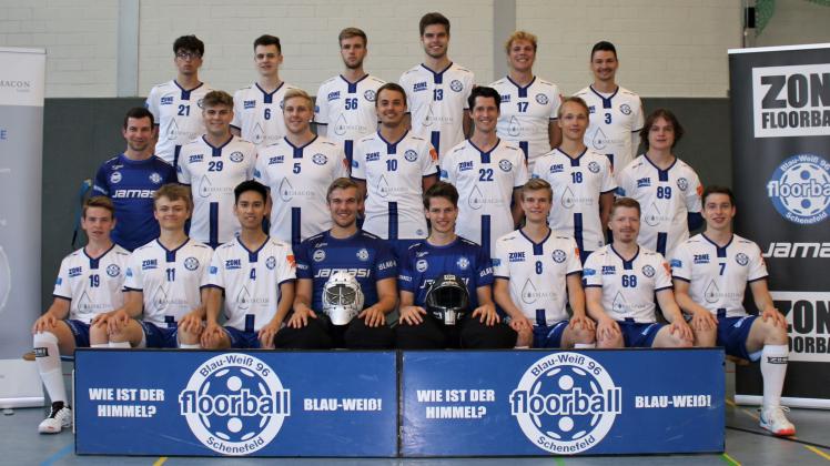 Floorball, 1. Bundesliga, Blau-Weiß 96 Schenefeld Team-Foto
