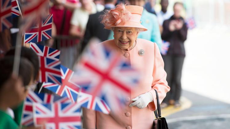 PAP05222558 8 September 2022. ARCHIVE PIC: 13 June 2017. Her Majesty The Queen, accompanied by The Duke of Edinburgh, ma