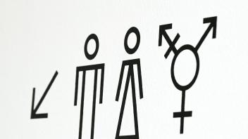 Vielfalt-Symbole für Toiletten