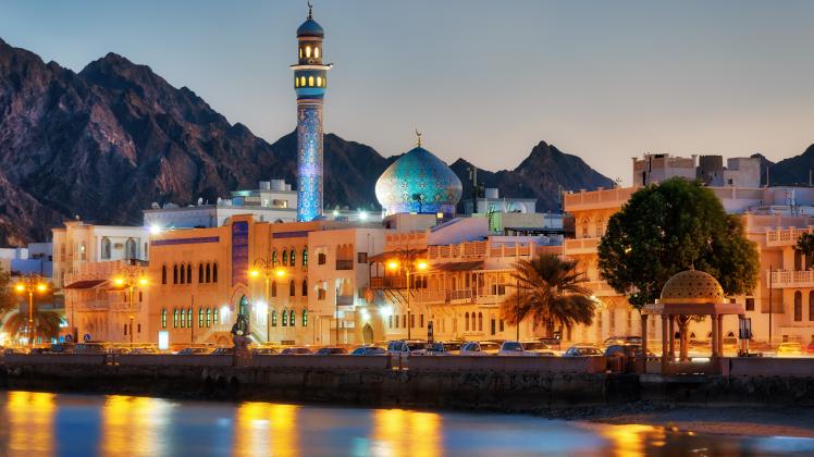 Die Hafenstadt Maskat ist die Hauptstadt des Oman.