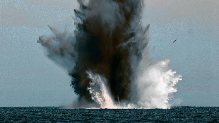 GefÃ¤hrliches Treibgut: Die Marine spengt oft Minen in der Ostseee