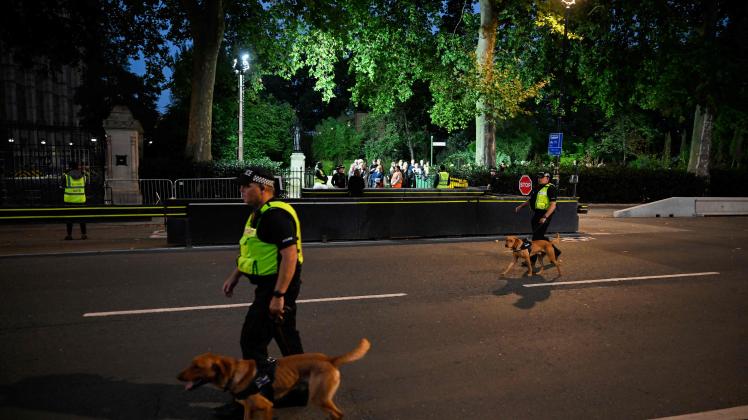 Polizisten in London: Das Queen-Begräbnis erfordert die größte Sicherheitsoperation in der Geschichte der Stadt.