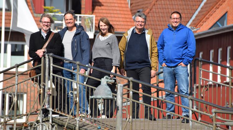 Die Pastoren des Pfarrsprengels Eckernförde (von links): Ole Halley, Michael Jordan, Lea Strohfeldt, Dirk Homrighausen und Jan Teichmann.