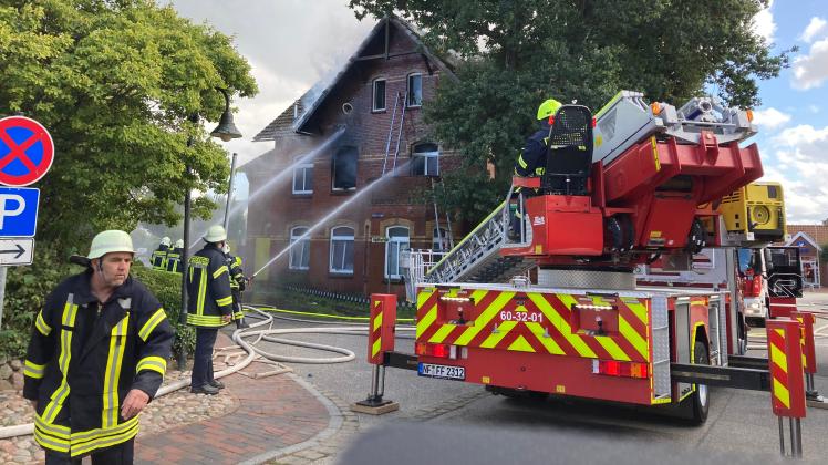 Feuer in Lunden: Ein Haus brennt, 15.9.2022