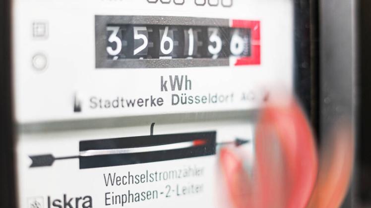 Gasumlage und Energiekosten, Symbolbilder Strom- und Gaspreise steigen weiter Symbollbild: Stromzähler. Die Energiekris