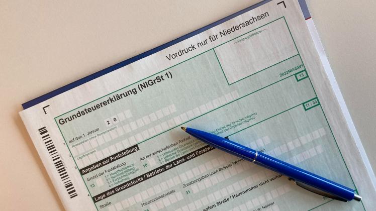Papierformular für die neue Grundsteuererklärung