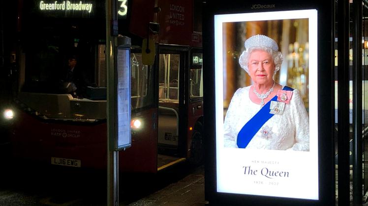 Nach dem Tod von Königin Elizabeth II. - London