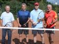 Vier Tennissenioren am Ludwigsluster Netz