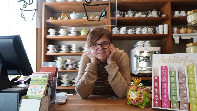 Heidi Hehmann, Betreiberin des Café Hüftgold in Hasbergen, schließt das Café zu Ende Oktober