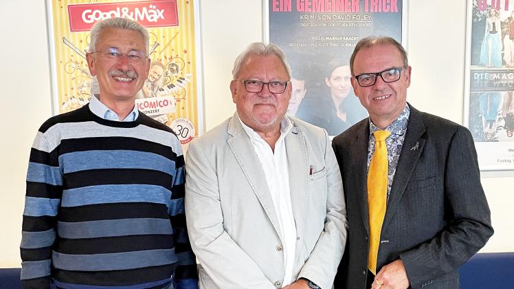 Gewählt (v. l.): Kassenwart Andreas Spötter sowie die stellvertretenden Vorsitzenden Jürgen Stahmer und Joachim Leve.