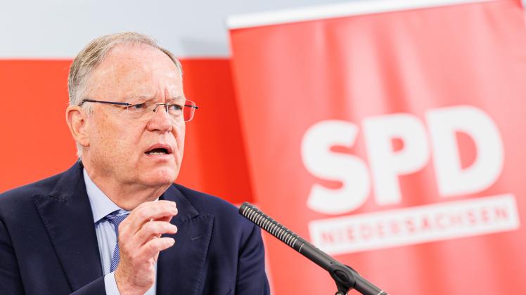 Pressekonferenz von SPD-Spitzenkandidat Weil
