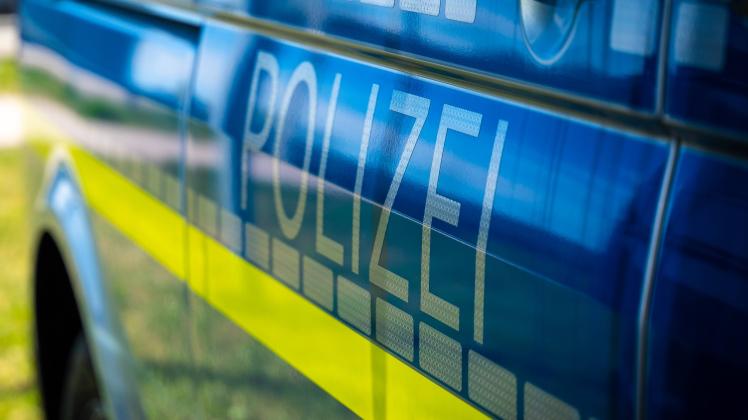 Bavaria, Germany - 17 April 2022: Police car of the Bavarian police, new police car of VW Volkswagen brand *** Polizei A