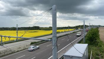 Der e-Highway zwischen Reinfeld und Lübeck auf der A1