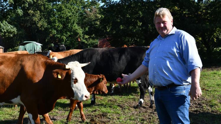 Für Uwe Kamphaus steht die Landwirtschaft im Mittelpunkt seiner Wahlkampagne.