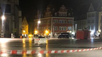 Schwere Explosion auf Marktplatz in Halle