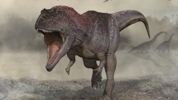 This December 13, 2021, illustration courtesy of the University of Minnesota shows a new dinosaur Meraxes gigas. - Paleontologists said on July 7, 2022, they had discovered a new giant carnivorous dinosaur species named Meraxes gigas that had a massive head and tiny arms, just like Tyrannosaurus rex. The researchers&apos; findings, published in the journal Current Biology, suggest that small forelimbs were no evolutionary accident, but rather gave apex predators of the time certain survival advantages. Meraxes -- named after a fictional dragon in the Game of Thrones book series -- was dug up over the course of four years during field expeditions in the northern Patagonia region of Argentina, starting with the skull which was found in 2012. (Photo by Carlos Papolio / University of Minnesota / AFP) / RESTRICTED TO EDITORIAL USE - MANDATORY CREDIT "AFP PHOTO / Carlos Papolio / University of Minnesota" - NO MARKETING NO ADVERTISING CAMPAIGNS - DISTRIBUTED AS A SERVICE TO CLIENTS / TO GO WITH AFP STORY by Issam AHMED, "New giant dinosaur predator discovered with tiny arms like T. rex"