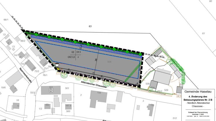 So sieht die Planung für das neue Gewerbegebiet aus.