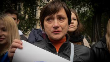 Ukraine-Krieg - Proteste in Kiew gegen Scheinreferenden