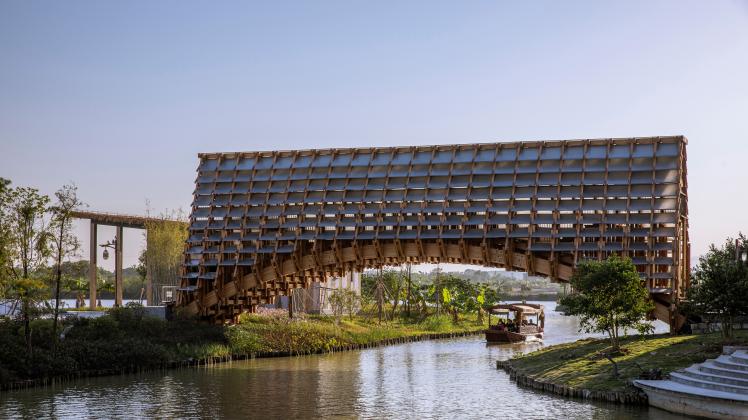 Winner of the year in Architectural Design- Timber Bridge in Gulou Waterfront